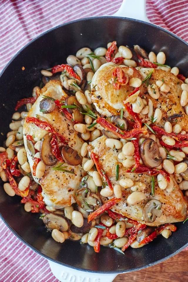 Tuscany Chicken in a Skillet