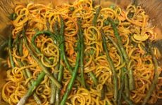 Amazing Zoodles, Asparagus and Pea Dish