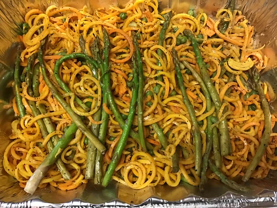 Amazing Zoodles, Asparagus and Pea Dish