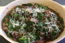 Cheese Saute' Spinach with Lemonith