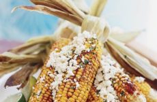 Lime-Tarragon Butter Grilled Corn with Queso Fresco