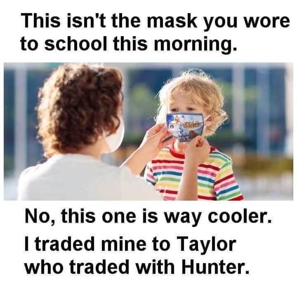 The great mask exchange....