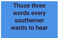 Those three little words...