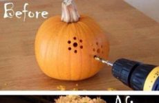 Halloween lighted pumpkins