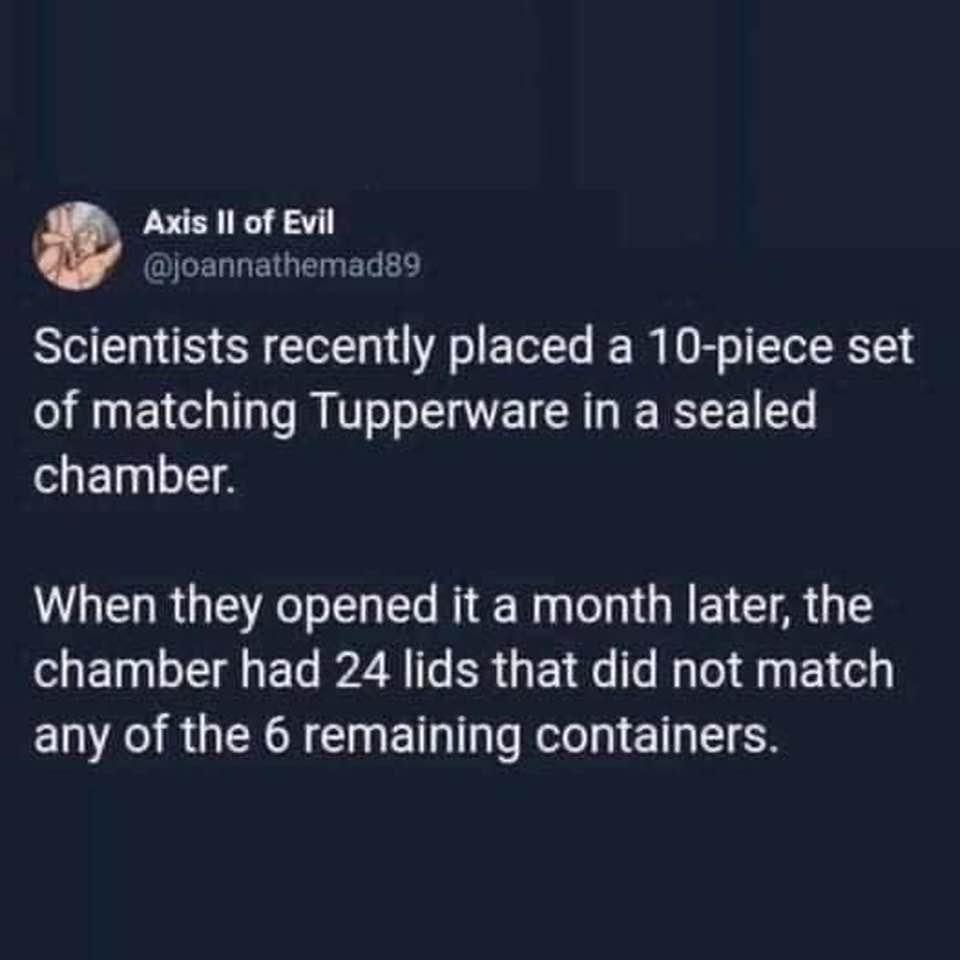 Oh yes this experiment goes on daily in my kitchen