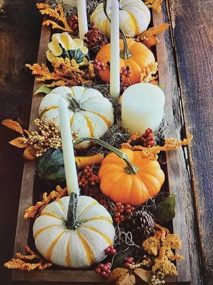 fall decor - more pumpkins