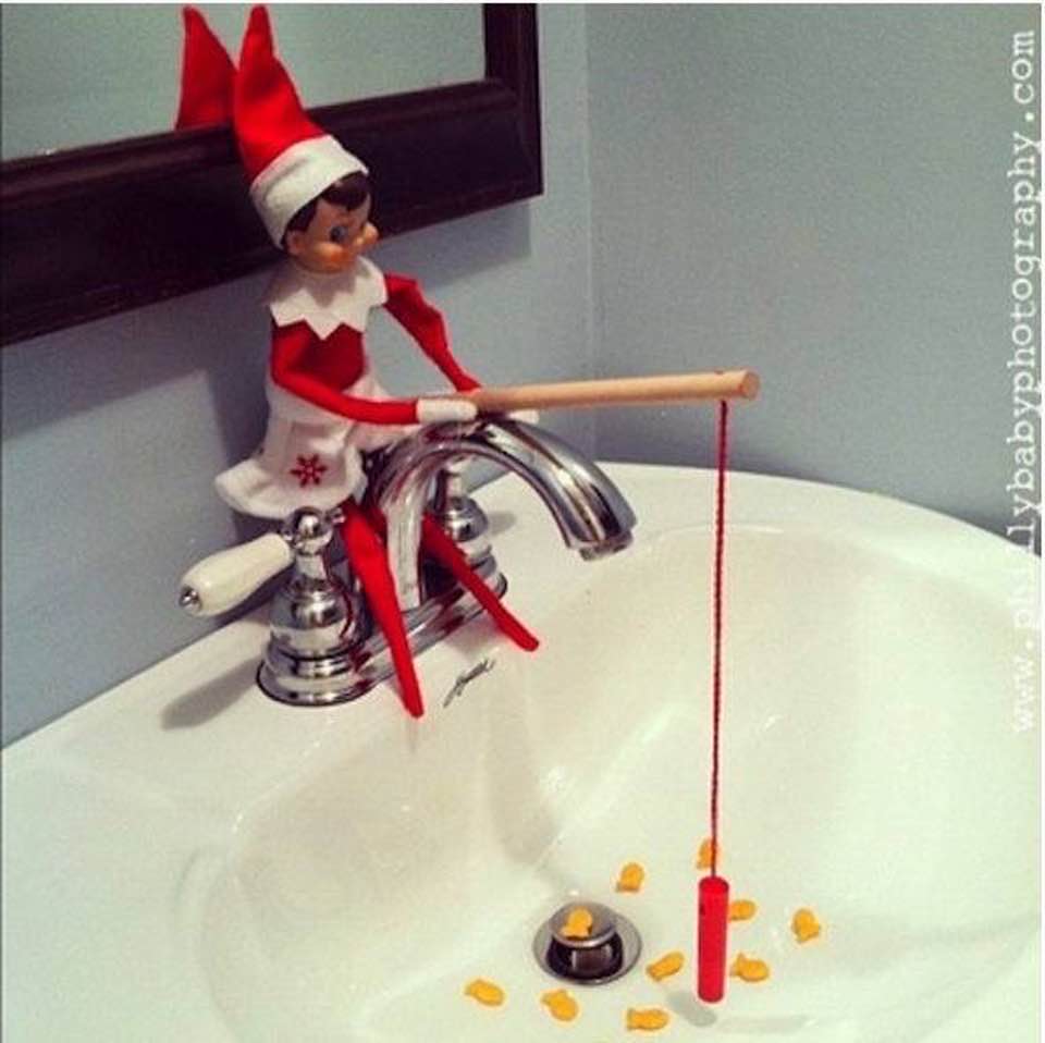 Fishing Christmas Elf