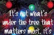 It's not what's under the tree...