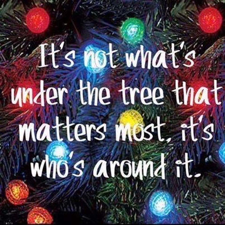 It's not what's under the tree...