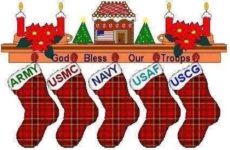 and the stocking were hung by the chimney with care...