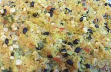 Spicy Spanish Rice, Beans and Corn Medley