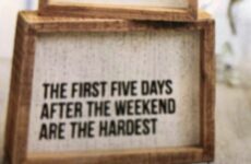 The first five days....