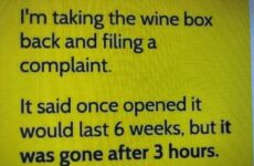 Im taking the wine box back...