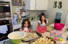 So proud of Grand Peeps Gabrielle and Sophia helping their Mom stuff pasta shells. Great job! Maybe they can come help me !