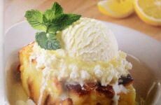 Tangy Limoncello Bread Pudding