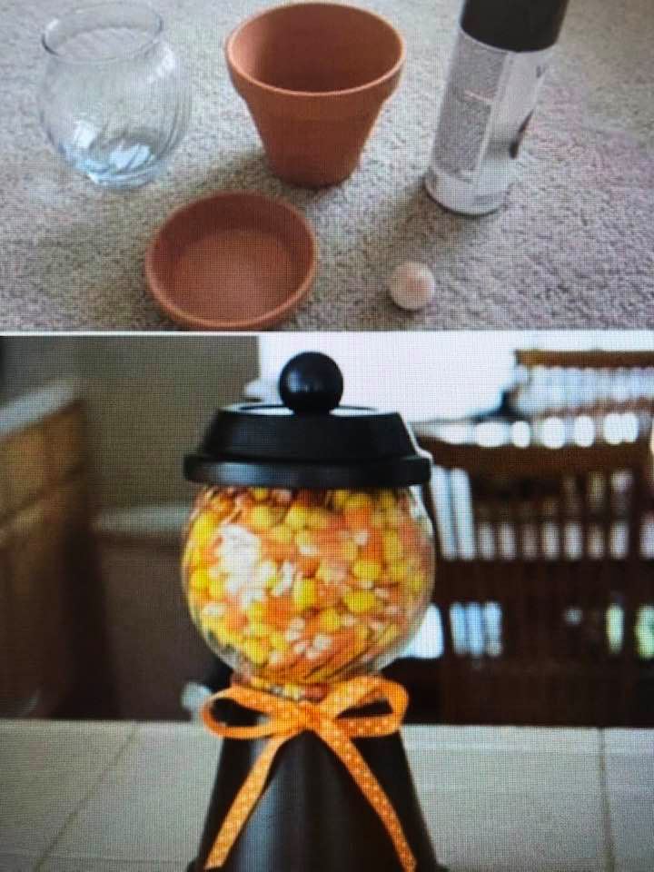 Crafty and cute candy display