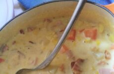 Soothing Cheesy Ham Chowder
