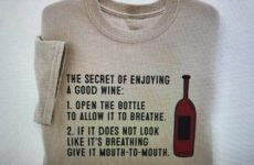 The secret of enjoying good wine!