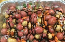 Baby Roasted Potatoes and Carrots with Balsamic Glaze