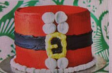Christmas Cake - Santa Belt
