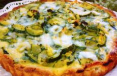 Fresh Herbs and Zucchini Tart