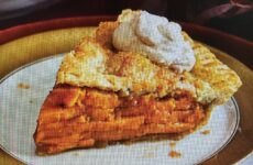 Molasses Whipped Cream Topped Sweet Potato Pie