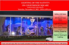 TAKE NOTE: THE LIGHTING OF THE NATIVITY