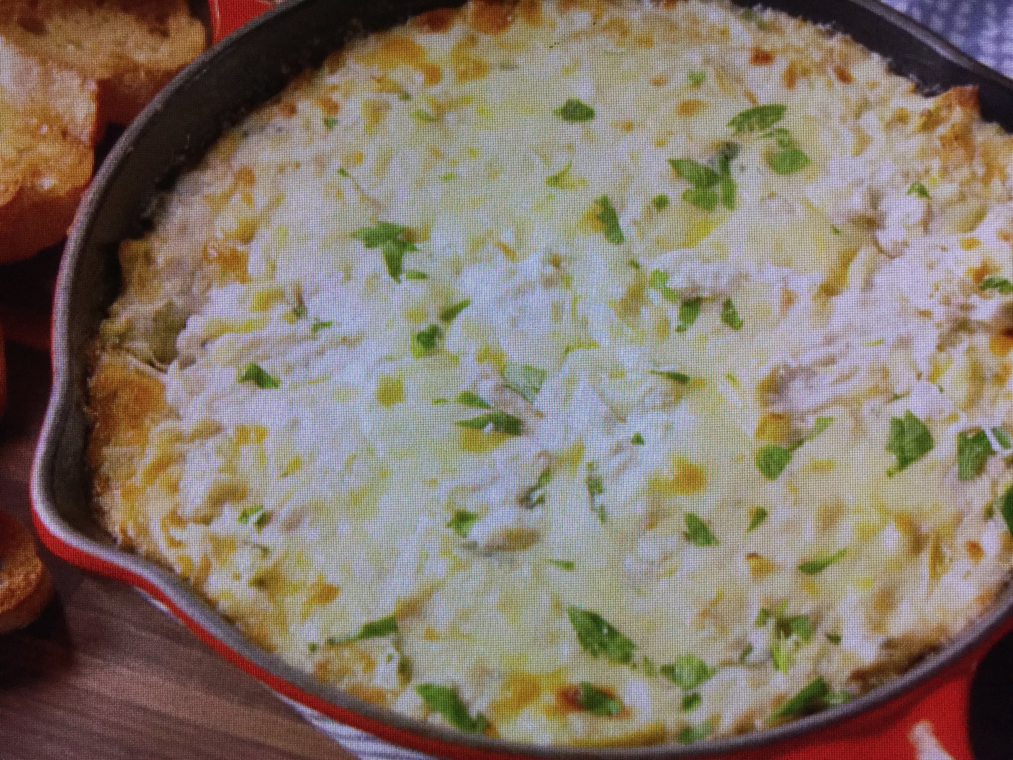 Bubbly and Easy Crab and Artichoke Dip in a Skillet