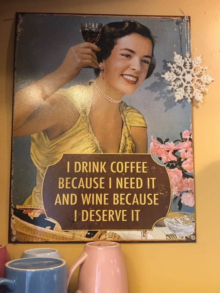 I drink coffee