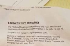 Sad News From Minnesota