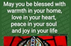 May you be blessed...