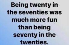 Being twenty in the seventies...