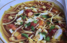 Chicken Noodle Soup with Chickpeas