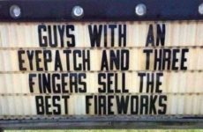 Guys with an eye patch...