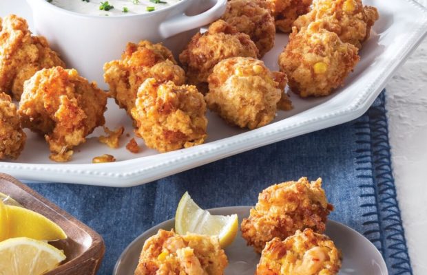 Bite-Size Crawfish And Corn Fritters