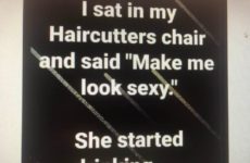 I sat in my Haircutters chair...