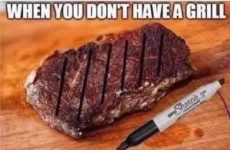 When you don't have a grill...