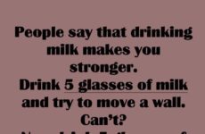 People say that drinking ...