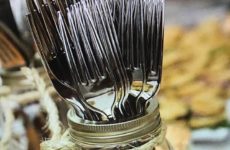 Candy Corn fork display!