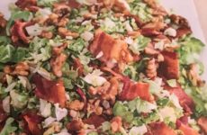 Crispy Shaved Brussels Sprouts Salad with Bourbon-Cane Vinaigrette