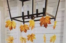 Fall leaves for dining