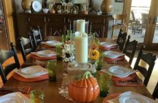 My table setting for Thanksgiving