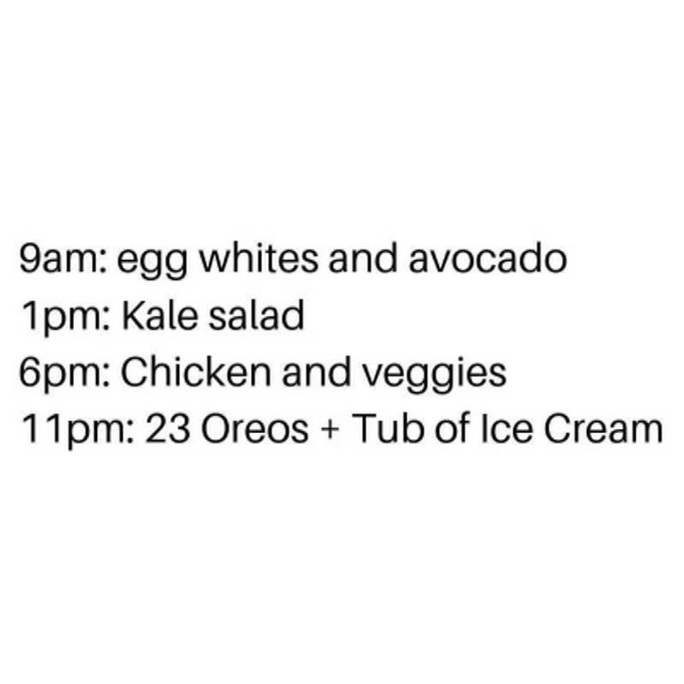 Dieting schedules