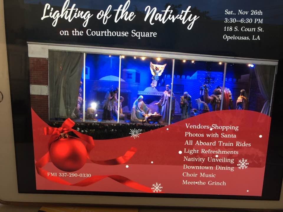 Lighting of the Nativity and The Oaks