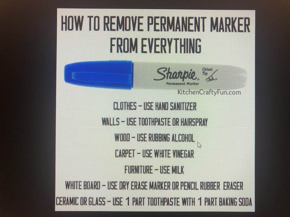 How To Remove Permanent Marker From Everything