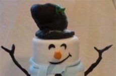 Snowman Cake