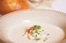 Magnificent Lump Crabmeat and Brie Soup from The Dakota Restaurant in Covington, LA.