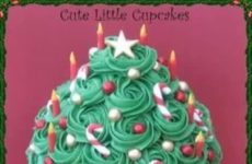 Christmas tree cupcakes!