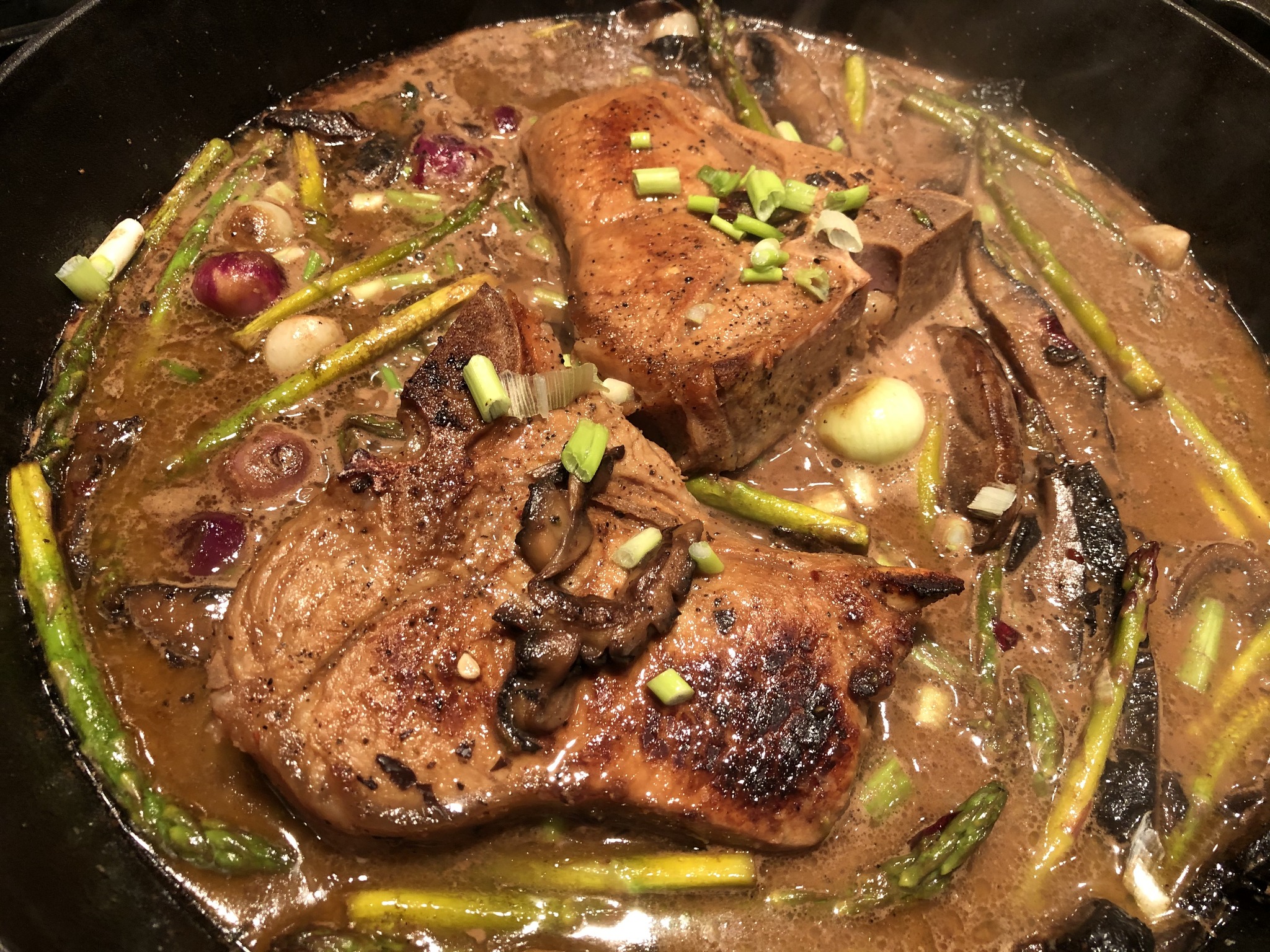 Impressive Veal Chops with Marsala Sauce