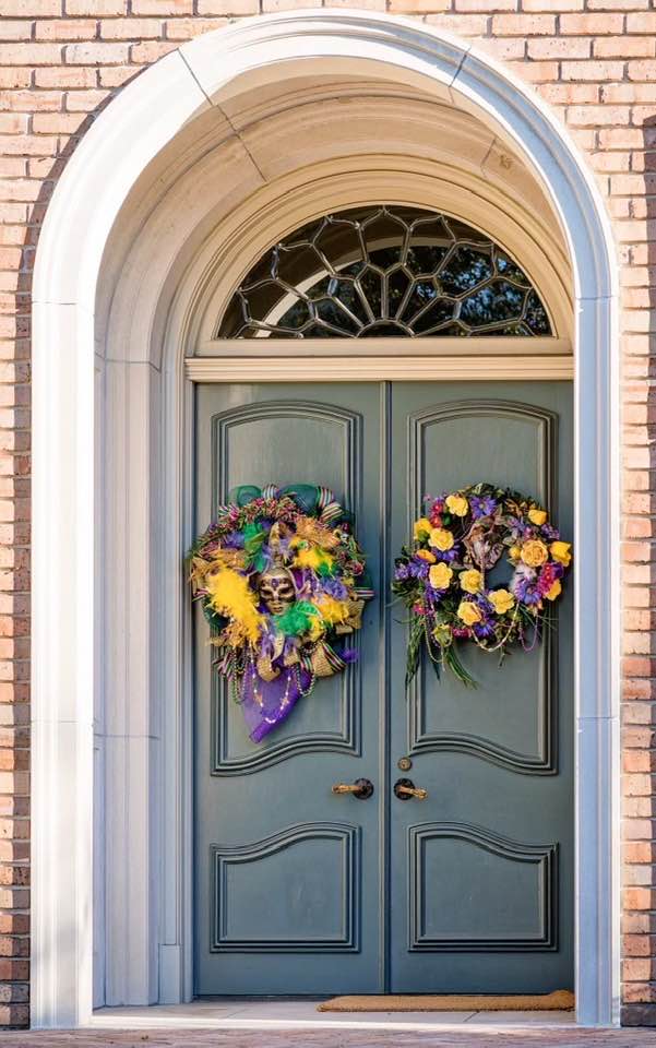 More Mardi Gras Wreaths